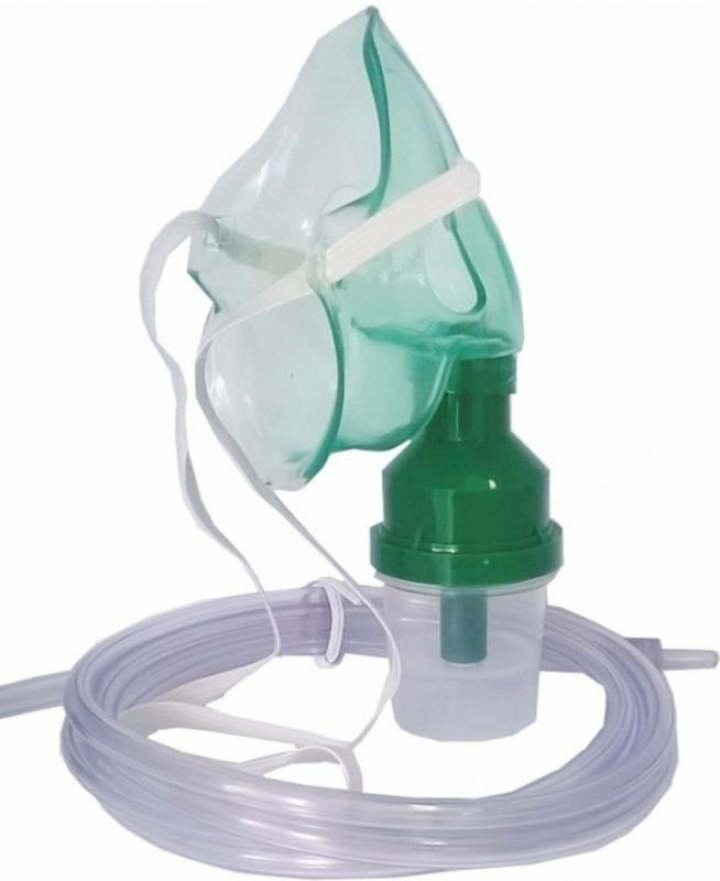 Máscara facial para nebulização aerossolterapia copo nebulizador